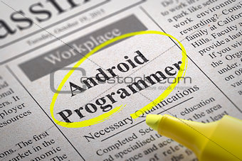 Android Programmer Jobs in Newspaper.