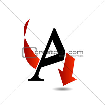 Logo abstract letter A