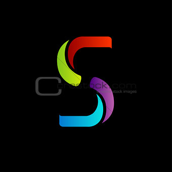 Abstract logo for letter S