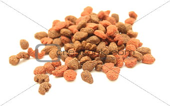 cat food close-up isolated on white background