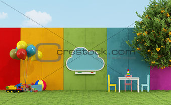 School playground for children