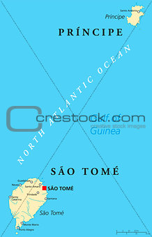 Sao Tome and Principe Political Map