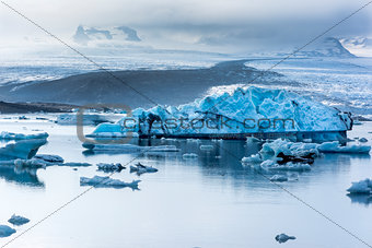 Fjallsarlon iceberg lake