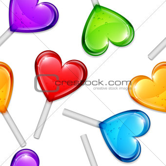 Heart Lollipops Pattern