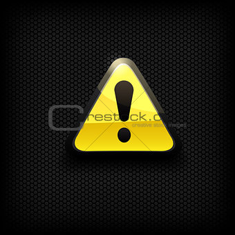 Yellow exclamation Sign. Vector