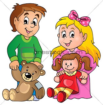 Children with toys theme image 1
