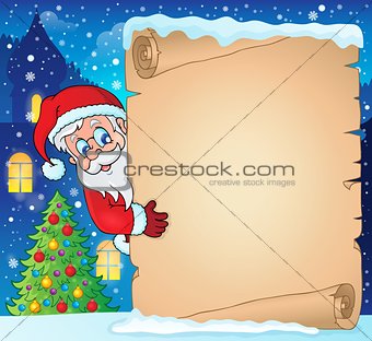 Winter parchment Christmas theme 1