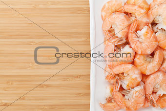 Cooked shrimps