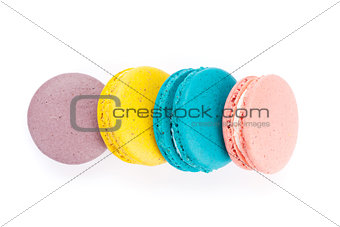Colorful macaron cookies