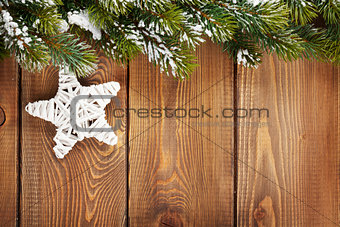 Christmas fir tree and star shape decor