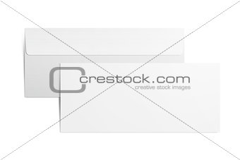 Envelope on white
