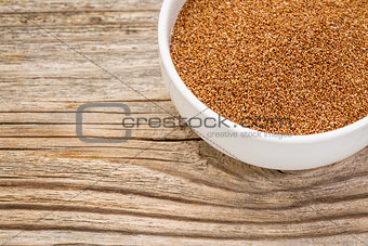 teff grain in bowl
