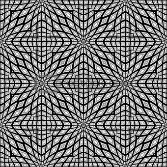 Design monochrome seamless mosaic pattern