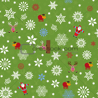 Seamless pattern for Christmas motifs