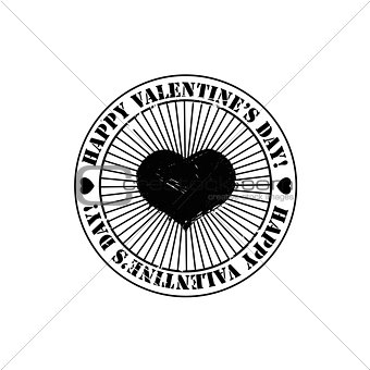 Black Valentine stamp