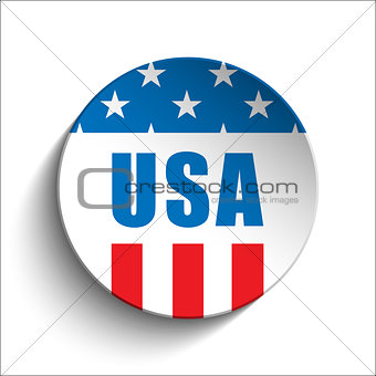 United States Independence Day Button
