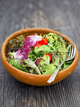 rustic salad greens