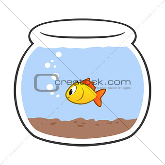 Cartoon Fish Bowl