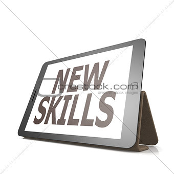 Tablet with new skills word