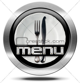 Restaurant Menu - Metal Icon