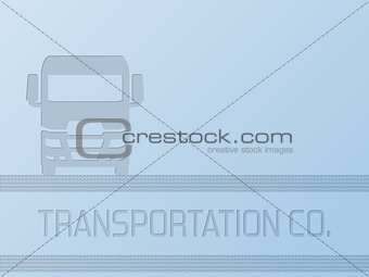 Truck advertisement background design