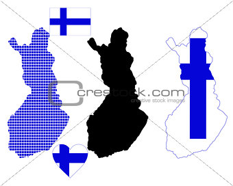 map of Finland