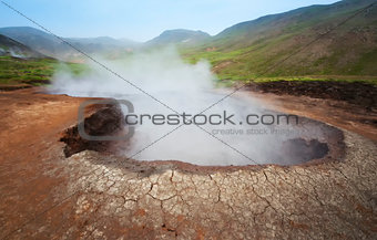 Geothermal Source in Hveragerdi, Iceland