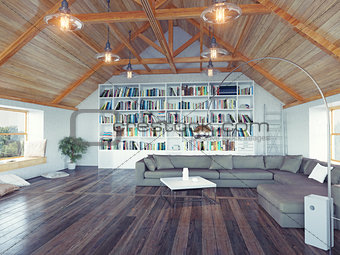 modern attic 