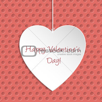 Simple Valentine Day greeting card