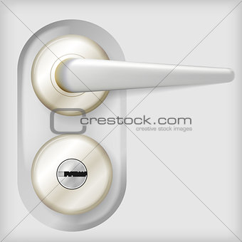 Vector illustration of door handle.