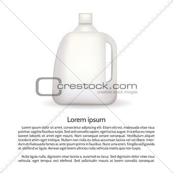 Vector illustration of bottle for cleaning product