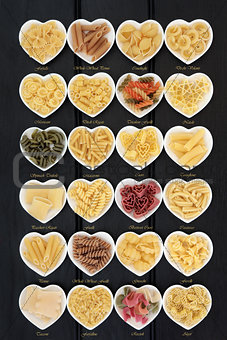 Italian Pasta with Titles