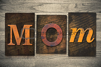 Mom Concept Wooden Letterpress Type