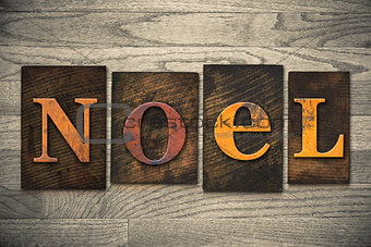 NOEL Concept Wooden Letterpress Type