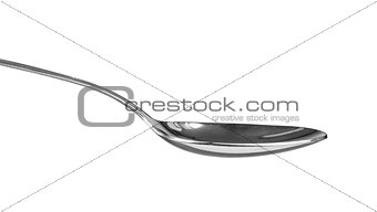 spoon close-up on an isolated white background