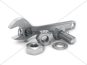 Bolts and nuts with key