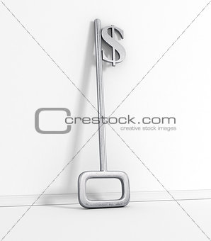 A key with a dollar-sign implemented on White.