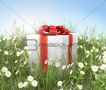 gift boxes with ribbon and bow