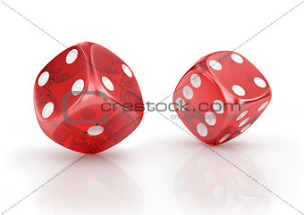 Super dice on a white background.