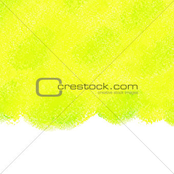 Yellow and green pastel crayon background