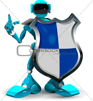 Robot with a Shield