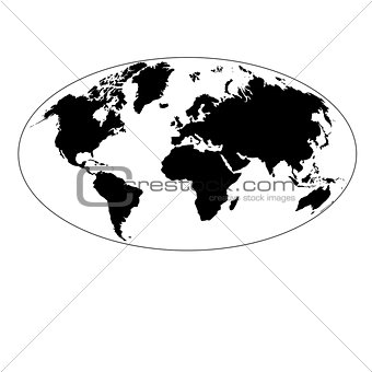 graphic map of the earth