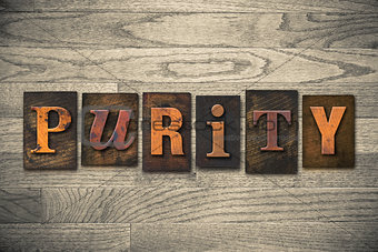Purity Concept Wooden Letterpress Type
