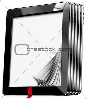 Tablet Computers with Blank Pages