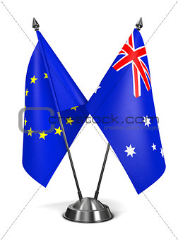 EU and Australia - Miniature Flags.
