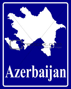silhouette map of Azerbaijan