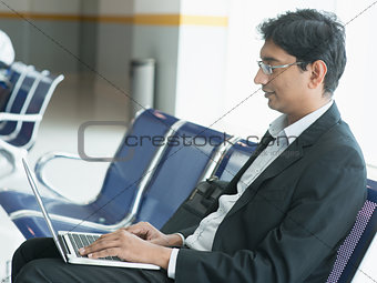 Indian businessman at airport