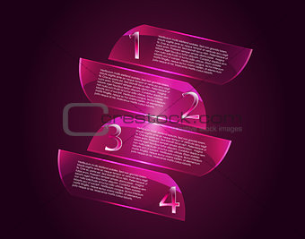 Vector glossy infographics