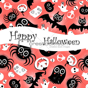 funny halloween background Monsters