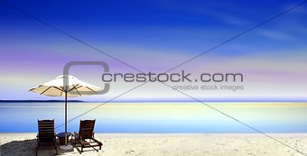 Seats at the beach